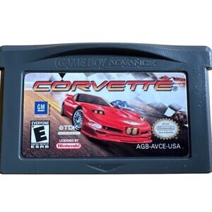 Nintendo Game Boy Advance Corvette GBA Cartridge Tested Retro Racing